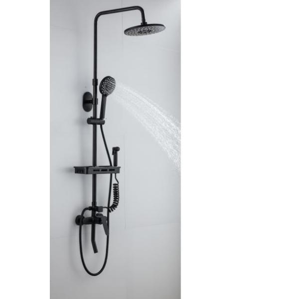 OEM Punch Free Black 0.8MPA Rain Shower Faucets