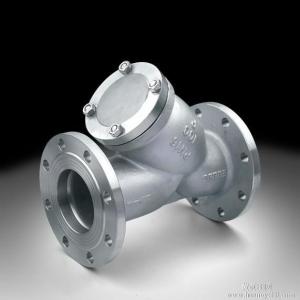 Gray Cast Iron Water Meter Pipeline Strainers With SS304 Screen , JIS 10K Flanged