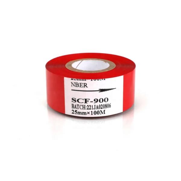 Hot Stamp Ribbon 25mm Width 100m Length Black Date Coding Roll for Date Coder