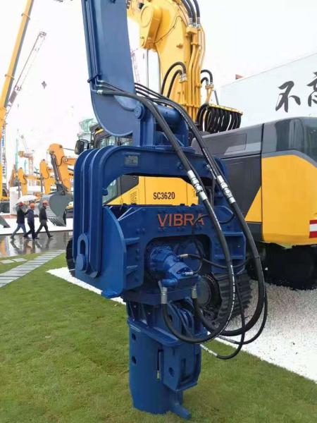Cheap 2300 Kg Highly Efficient Hydraulic Pile Driver , Vibratory Hammer Pile Driver 3200RPM for sale