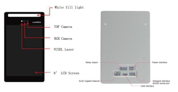 Cheap Touch IPS Screen Face Recognition Device TCP IP Lock Door Access Control DC 12V for sale