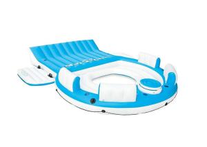Best Adults Giant Inflatable Island 7 People Pool Comfortable Floating Lounge wholesale