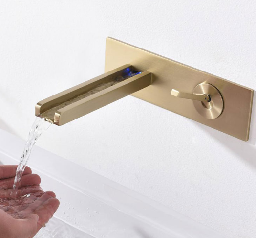 LED Luminous Concealed Waterfall New Design Faucets