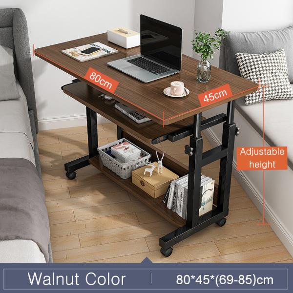 Over Bed Table Adjustable Height Portable Desk Laptop Home Office Computer Workstation for Reading Eating