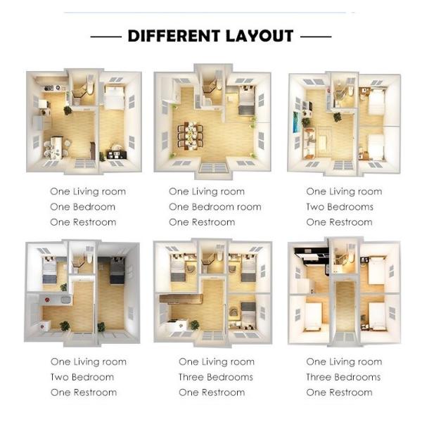Steel Frame Foldable Living Expandable Container House