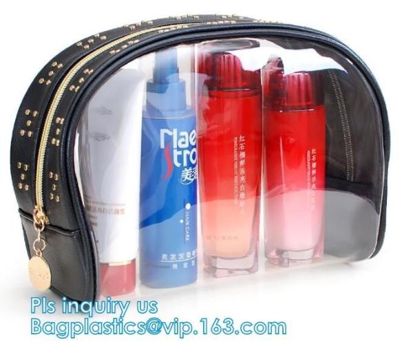 Cheap PVC Travel Cosmetic Make Up Toiletry Zipper Bag, Waterproof Men Women Travel PVC Cosmetic Pouch Make Up Kit Organizer Ma for sale