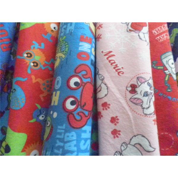 Good Elasticity Custom Flannel Fabric Water Resistant 40% Polyester 60% Cotton
