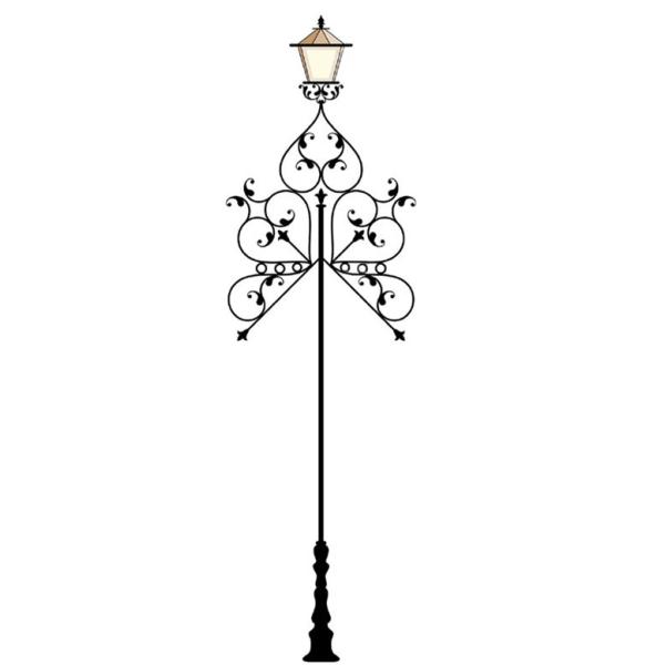 Cheap Decoration Powder Coat Black Cast Iron Outdoor Lamp Posts For Garden Lawn for sale