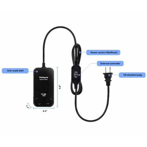 Cheap 50W 100W 300W Adjustable Submersible Fish Tank Heater Thermostat Aquarium Heater for sale