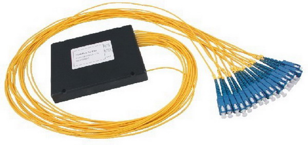 1x16 PLC SC/APC ABS packing Fiber Optic Splitter applied in FTTX networks