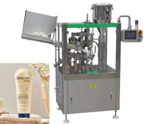 China Cosmetic Shampoo Tube Filling Sealing Machine Plastic Compound Pipe 0.6 MPa on sale