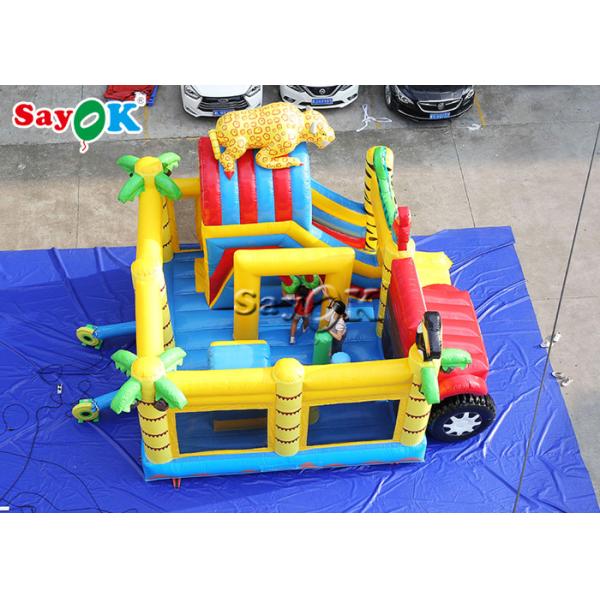 Animals Combo Kids 5.5x5x4.4m Inflatable Bounce House With Slide