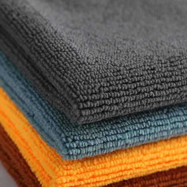 20 Pack Cleaning Rag custom Microfiber window Cleaning Cloth with 5 Color Assorted 13.8"X13.8"