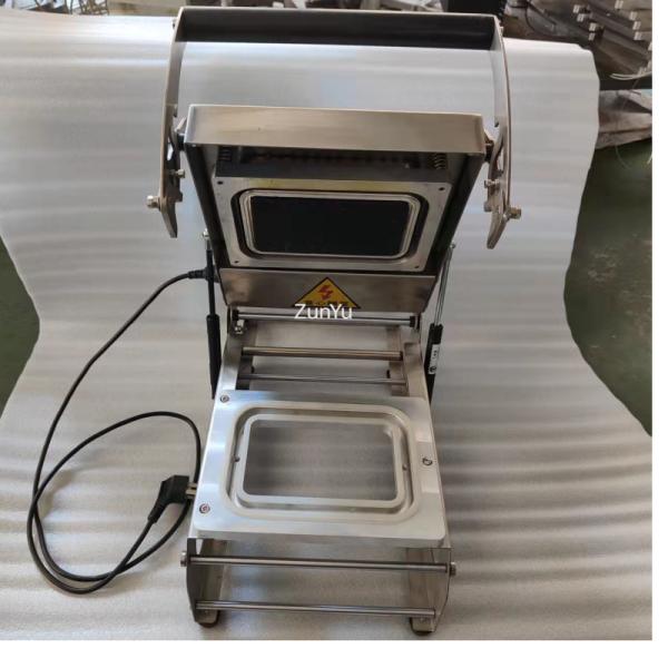 600W Manual Tray Sealing Machine SUS304 Aluminum Alloy For Food