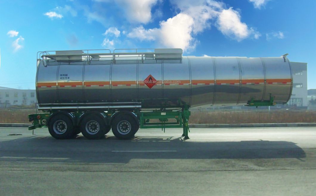 42000L Insulated Aluminum Tanker Semi Trailer