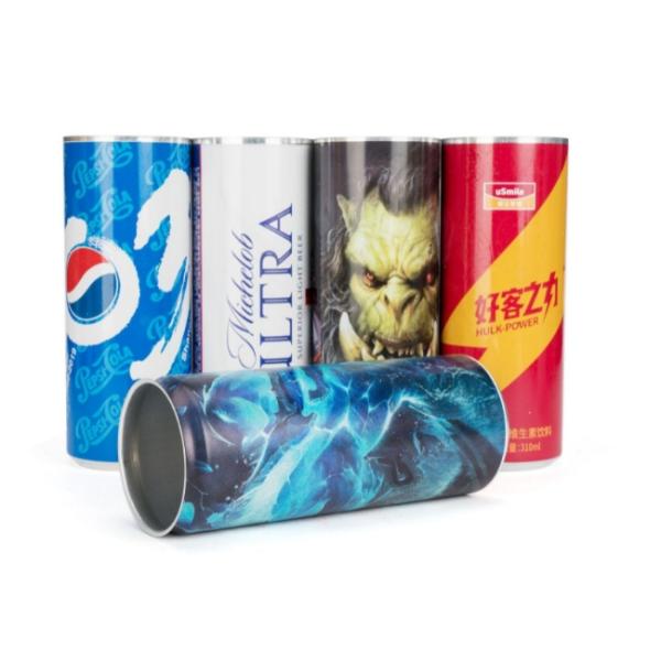 Art Printing 330ml Aluminum Soda Cans Normal Inside Coating