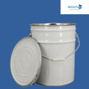 Best Tinplate 5 Gallon Paint Pails 20L Metal Bucket With Lid wholesale