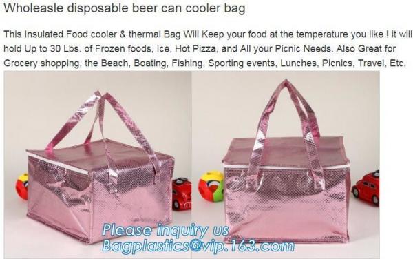 Aluminum Foil Insulation Cooler Food Delivery Backpack,lunch bags cooler insulated lunch bag for kids women men insulati