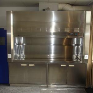 Commercial 220V Lab Exhaust Hood Lightweight Chemical Resistant