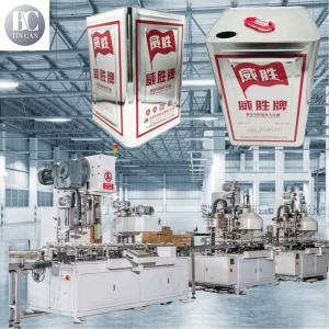 Food Oil Square Cans Making Machine 30cpm Speed 18liter Industrial Cans