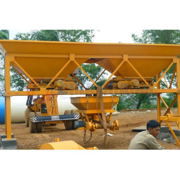 Hopper Weighing Aggregate Concrete Batching Machine , Concrete Production Equipment