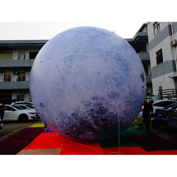 Giant Advertising Inflatable Moon Model With Led Light / Large Inflatable Moon Balloon For Decoration