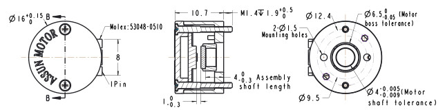 3 Channels Absolute Incremental Encoder , 6.5g quadrature incremental encoder