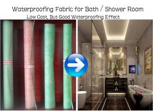 Best Waterproofing Fabric for Bath / Shower Room, different colors, low cost, good waterproofing effect wholesale