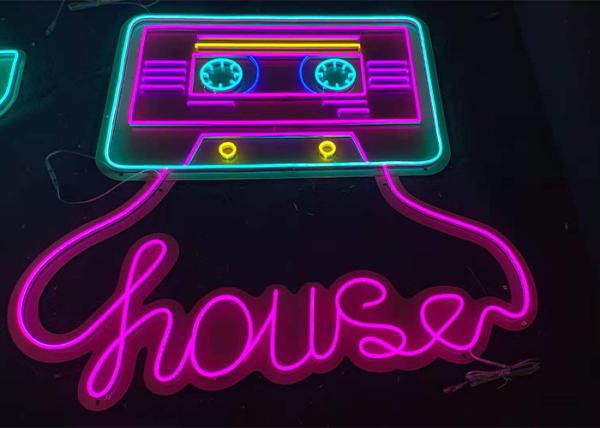 Cheap Transparent Acrylic 200cm EU Plug LED Neon Signs for sale