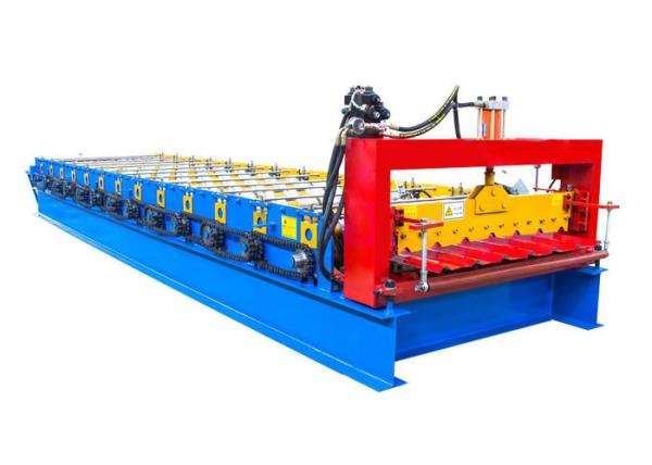 Cheap Hydraulic cutter steel roofing sheet metal roll forming machine high efficiency for sale