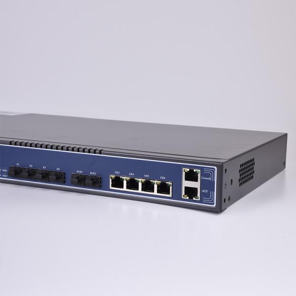 10GE SFP+ UPLINK FTTH 1U 19 INCH Fiber GPON 4 Port OLT
