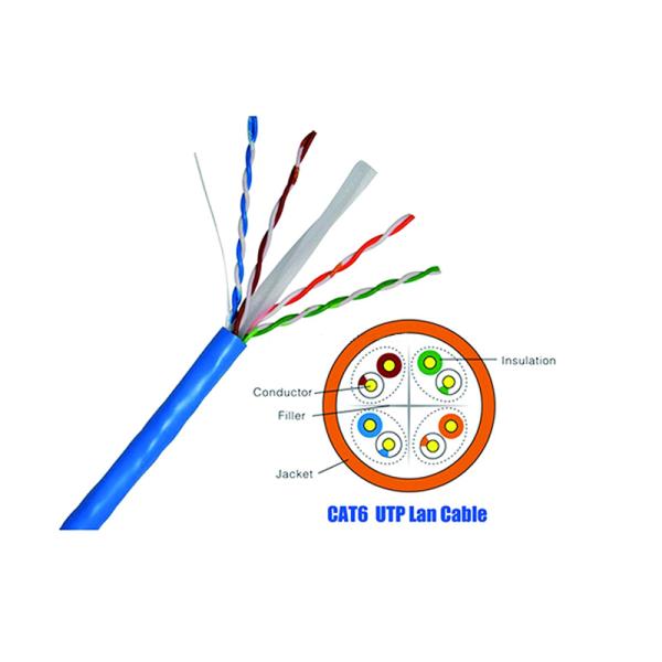 1000ft (305m) Cat6 Cable Unshielded (UTP) Solid Copper CMR Black Bulk Ethernet Cable