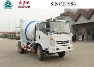 Best SINOTRUK HOWO 3CBM 4X2 Concrete Mixer Truck , White Cement Mixture Truck wholesale