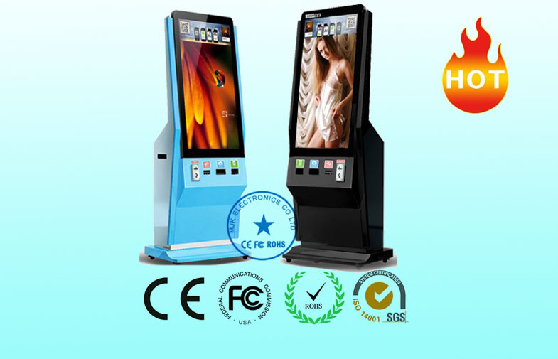 Best LCD Interactive Touch Screen Kiosk / Standing IR Sensor Kiosk wholesale
