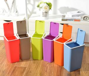 Best Creative home kitchen bathroom press dust waste litter garbage storage box trash can rubbi wholesale