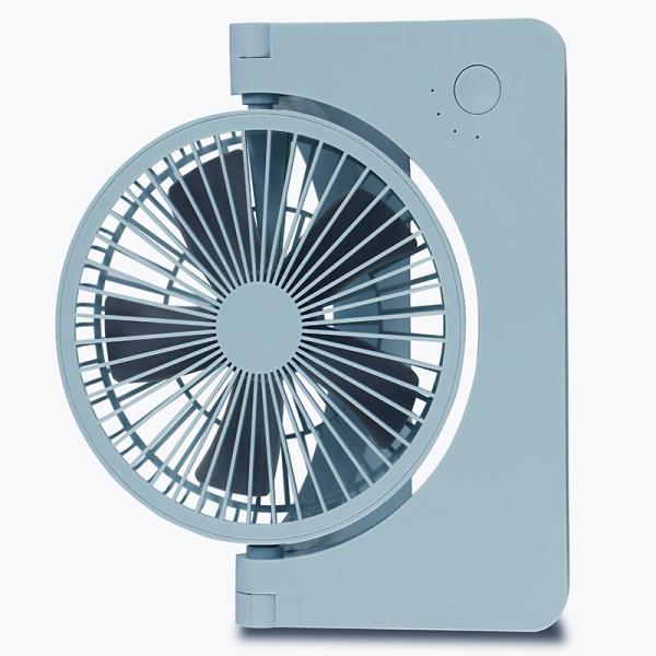 Cheap 7Blades blue USB Rechargeable Mini Fan Household Ultra Quiet 230mm for sale