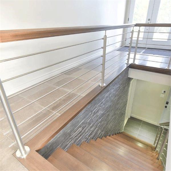 Modern Balcony Stainless Steel Cable Deck Railing System High Pressure Double Crank