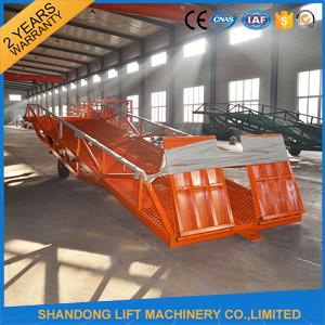China Portable Corrugated Steel Container Loading Ramps for Truck /  Warehouse Unloading on sale