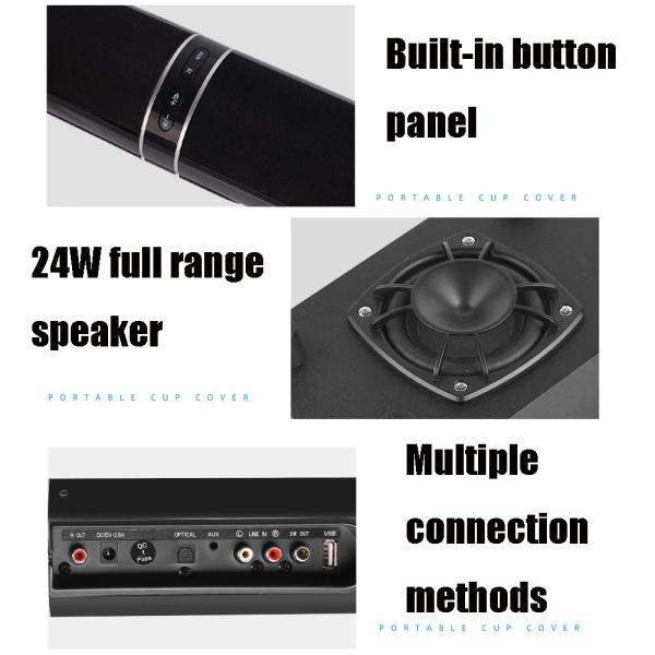 150W Wireless Bluetooth Soundbar , Subwoofer TV Soundbar For Home Theater