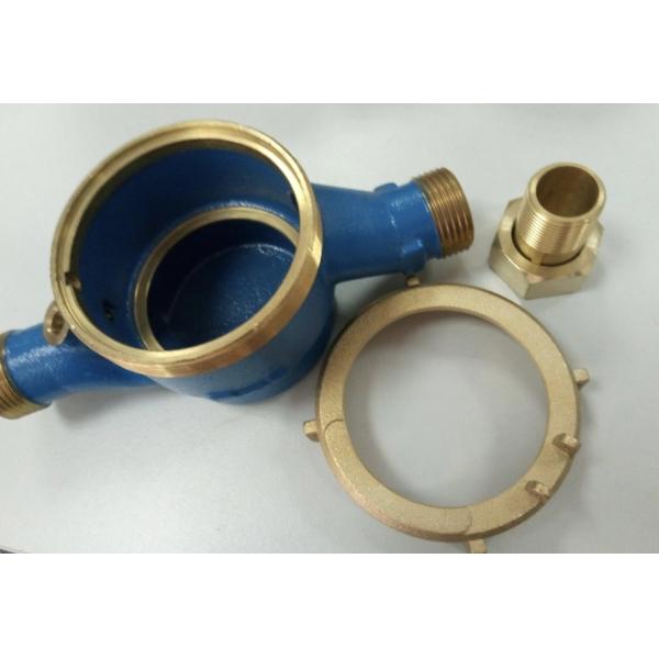 High Power Brass Water Meter Body , Customized Cold Water Flow Meter