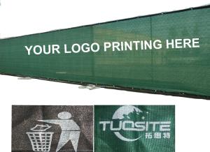 Best Logo Printed Construction Site Fence Screen Netting Shade Mesh Fabric wholesale