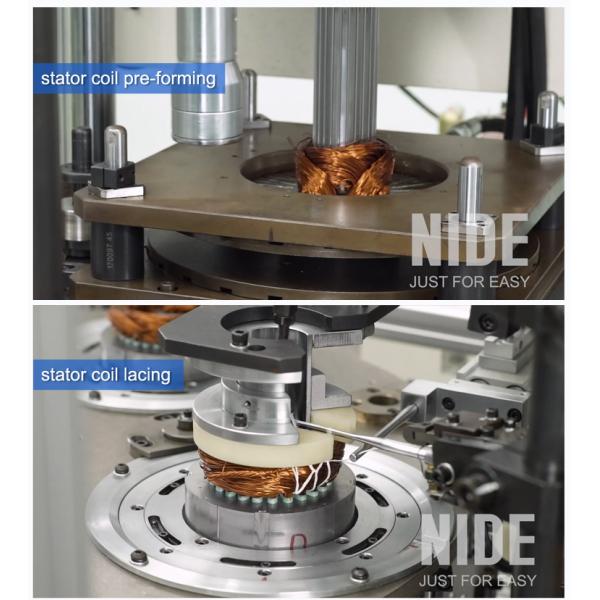 Automatic three phase electric motor stator production line