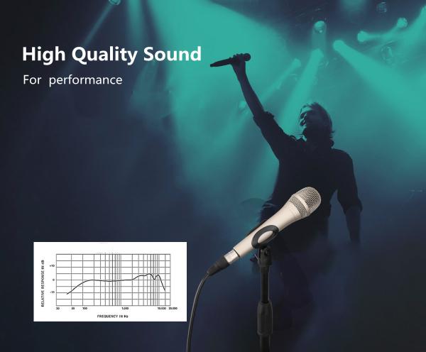 Cheap Metal Desktop Microphone For Podcasting Gaming 20Hz - 20KHz Shockproof for sale