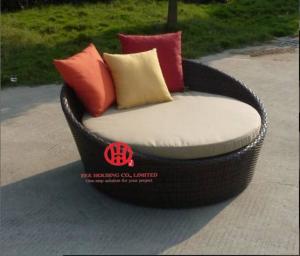 Best Antique French Style Garden Furniture Rattan Outdoor Day bed wholesale