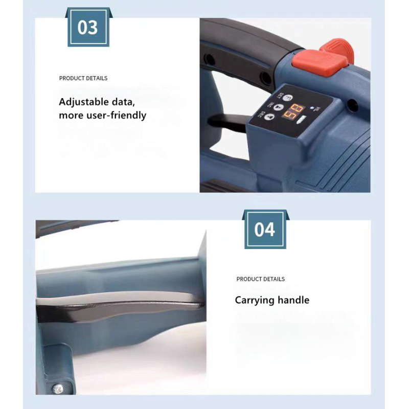 Electric strapping machine features diagram