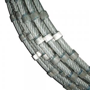 Best 11.0mm Diamond Rope Sintered Diamond Squaring For Stone Block Trimming Stone Cutting Tools wholesale
