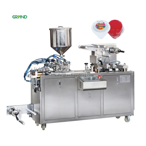 Automatic plastic ampoule bottle liquid filling sealing machine with 5 nozzles