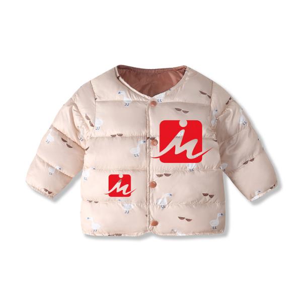 Windproof Lightweight Down Jacket Little Girl Down Puffer Winter Warm Coat For Kids