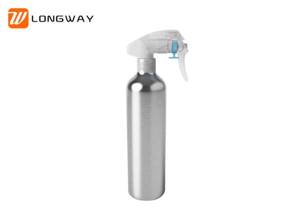 Cheap Aluminum fine mist trigger spray bottles round empty cosmetic industrial packaging for sale
