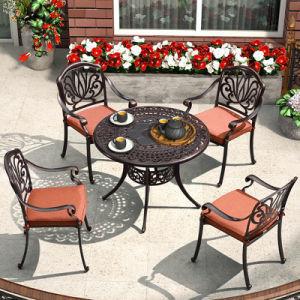 Cheap 4 Seater Cast Aluminum Patio Furniture Unfolded All Weather Aluminium Garden Furniture for sale